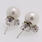 Dazzling Ladies 14K White Gold Pearl Diamond Ring Pendant Earring Jewelry Set