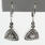 Stunning 14k White Gold Triangle Design Diamond Earrings 