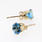 Exquisite Yellow 14K Ladies Light Blue Sapphire  Jewelry Set