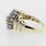 Beautiful Ladies 10Karat Yellow Gold Round Diamond Cluster Ring jewelry