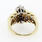 Beautiful Ladies 10Karat Yellow Gold Round Diamond Cluster Ring jewelry