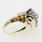 Beautiful Ladies 10Karat Yellow Gold Round Diamond Cluster Ring jewelry