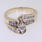 Breathtaking Estate Vintage 14k Yellow Gold Engagement Diamond Wedding Ring