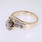 Breathtaking Estate Vintage 14k Yellow Gold Engagement Diamond Wedding Ring