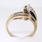 Breathtaking Estate Vintage 14k Yellow Gold Engagement Diamond Wedding Ring