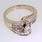 Breathtaking Estate Vintage 14k Yellow Gold Engagement Diamond Wedding Ring