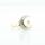 Beautiful Vintage Ladies 14K Yellow Gold White Pearl Diamond Cocktail Ring