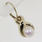  White Pearl 14k Yellow Gold Drop Earrings Jewelry