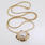 Elegant Ladies Vintage 14k Yellow Gold Mabe Pearl Earrings Charm Jewelry Set