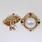 Elegant Ladies Vintage 14k Yellow Gold Mabe Pearl Earrings Charm Jewelry Set