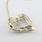 Dazzling Vintage Ladies 10K Yellow Gold Baguette Diamond Heart Pendant Necklace