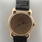 Vintage Antique Helvetia Mens 14k Rose Gold Leather Band Watch