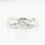 Dazzling Ladies Vintage 14K White Gold Round Baguette Diamond Engagement Ring