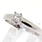 Scintillating Ladies 14K White Gold Solitaire Diamond Engagement Ring Jewelry