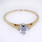 Classic Ladies 14k Yellow Gold Solitaire Diamond Engagement Ring Jewelry