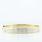 Gorgeous Estate Solid 14K Yellow Gold Channel Set Diamond Bangle Bracelet