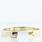 Gorgeous Estate Solid 14K Yellow Gold Channel Set Diamond Bangle Bracelet