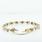 Lovely Vintage 14K Yellow Gold X's O's Diamond Tennis Bracelet