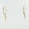 Beautiful 10K Yellow Gold Pearl Drop Earrings