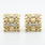 Spectacular Ladies 14K Yellow Gold Cable Style Diamond Earrings French Clip