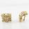 Spectacular Ladies 14K Yellow Gold Cable Style Diamond Earrings French Clip