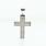 Powerful White Gold 18k Invisible Diamond Set 1.90 CT Cross 