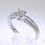 Stunning 10k White Gold Diamond Engagement Ring Jewelry