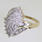 Splendid Ladies 10K Yellow Gold Diamond Cocktail Ring Jewelry