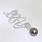 Lustrous Ladies 14k White Gold Tahitian Cultured Pearl and Diamond Pendant and Chain Jewelry