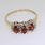 Intriguing Ladies 14k Yellow Gold Garnet Ring Jewelry