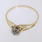 Charming Ladies 14K Yellow Gold Diamond Engagement Ring Jewelry