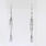 Stunning Ladies 14K White Gold Chandelier Earrings Jewelry