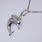 Delightful Ladies 18K White Gold Dolphin Pendant and Chain Jewelry