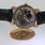 Vintage Antique Helvetia Mens 14k Rose Gold Leather Band Watch