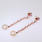 Darling Ladies 14K Rose Gold Pink Topaz and Pearl Earrings Jewelry