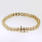 Classic Ladies 10K Yellow Gold Diamond Tennis Bracelet Jewelry