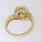 Lustrous Ladies 14K Yellow Gold Pearl and Diamond Right Hand Ring Jewelry