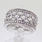 Scintillating Ladies 14K White Gold Diamond Right Hand Ring Jewelry