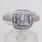 Scintillating Ladies 14K White Gold Diamond Engagement Ring Jewelry