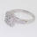 Scintillating Ladies 14K White Gold Diamond Engagement Ring Jewelry