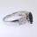 Exquisite White Gold 10k Blue & White Ladies Diamond Ring