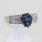 Exquisite White Gold 10k Blue & White Ladies Diamond Ring