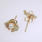 Charming Ladies 10K Black Hills Gold Pearl Earrings Jewelry