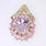 Divine Ladies 10K Yellow Gold Amethyst and Diamond Pendant Jewelry