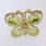 Delightful Ladies 10K Yellow Gold Peridot Butterfly Pendant Jewelry