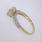 Scintillating Ladies 10K Yellow Gold CZ Ring Jewelry