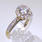 Scintillating Ladies 10K Yellow Gold CZ Ring Jewelry