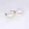 Classic Ladies 14K Yellow Gold Freshwater Pearl Stud Earrings Jewelry