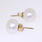 Classic Ladies 14K Yellow Gold Freshwater Pearl Stud Earrings Jewelry