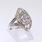 Ladies Vintage Deisign 14kt White Gold Diamond RIng Rare